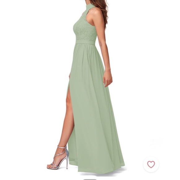 AZAZIE Emilia dress in Dusty Sage Size A0 - Picture 3 of 4